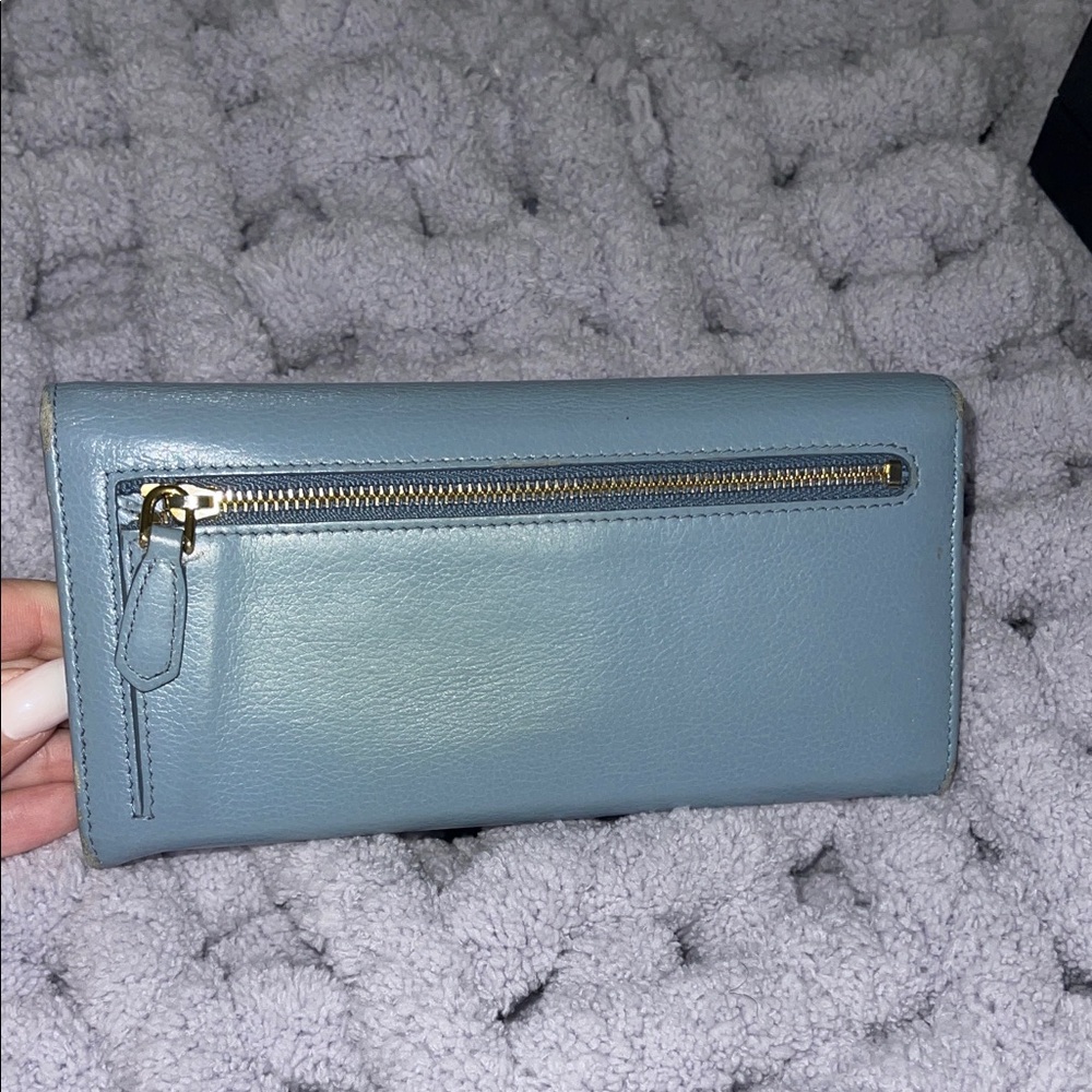 Prada Light Blue Leather Wallet - Picture 7 of 8